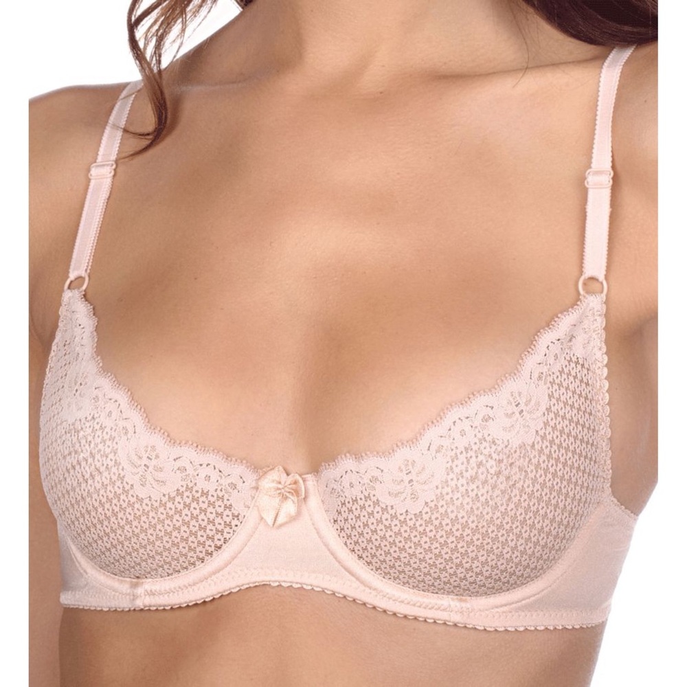 Duet Lace Underwire Demi Bra Style 16449 Champagne